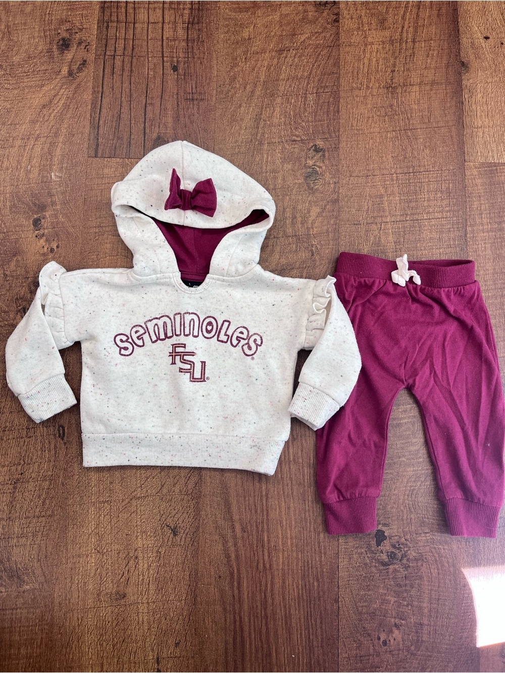 FSU Florida State Baby Girl Outfit 0-3 month